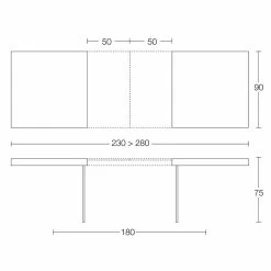 Mesa De Comedor Extensible Hasta 280 Cm En Madera Y Vidrio Made In Italy - Focus 21 Mesa De Comedor Extensible Hasta 280 Cm En Madera Y Vidrio Made In Italy - Focus -Tienda De Decoración tavolo da pranzo allungabile fino 280 cm in legno e vetro made in italy focus 12