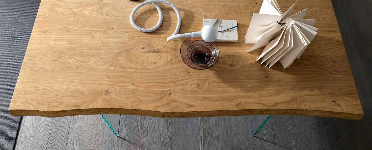 Mesa De Comedor Extensible Hasta 280 Cm En Madera Y Vidrio Made In Italy - Focus 5 Mesa De Comedor Extensible Hasta 280 Cm En Madera Y Vidrio Made In Italy - Focus - Imagen 3