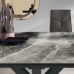 Mesa De Comedor Extensible Hasta 240 Cm En Gres Porcelánico Domagnano -Tienda De Decoración tavolo da pranzo allungabile fino a 240 cm in gres porcellanato domagnano 4