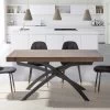Mesa De Comedor Extensible Hasta 260 Cm En Madera De Melamina Y Metal - Lukas 1 Mesa De Comedor Extensible Hasta 260 Cm En Madera De Melamina Y Metal - Lukas -Tienda De Decoración tavolo da pranzo allungabile fino a 260 cm in legno nobilitato e metallo lukas