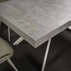 Mesa De Comedor Extensible Hasta 260 Cm En Madera De Melamina Y Metal - Lukas -Tienda De Decoración tavolo da pranzo allungabile fino a 260 cm in legno nobilitato e metallo lukas 8