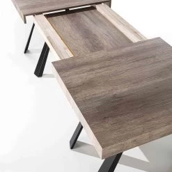 Mesa De Comedor Extensible Hasta 500 Cm Con Tapa De Melamina - Raimondo -Tienda De Decoración tavolo da pranzo allungabile fino a 500 cm con piano in nobilitato raimondo 10
