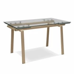Mesa De Comedor Moderna De Vidrio Extensible, L140 / 200x P80 Cm, Nardo -Tienda De Decoración tavolo da pranzo allungabile moderno in vetro l140 200x p80 cm nardo 4