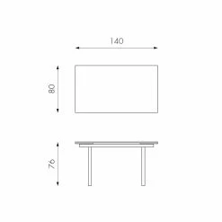 Mesa De Comedor Moderna De Vidrio Extensible, L140 / 200x P80 Cm, Nardo -Tienda De Decoración tavolo da pranzo allungabile moderno in vetro l140 200x p80 cm nardo 6