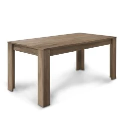Mesa De Comedor Con Tapa Y Base De Madera Laminada Made In Italy - Odessa