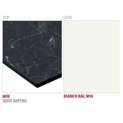 Mesa De Comedor Con Tapa De Hpl Y Base De Metal Made In Italy - Aresto -Tienda De Decoración tavolo da pranzo con piano in hpl e base in metallo made in italy aresto 4