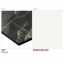 Mesa De Comedor Con Tapa De Hpl Y Base De Metal Made In Italy - Aresto -Tienda De Decoración tavolo da pranzo con piano in hpl e base in metallo made in italy aresto 8