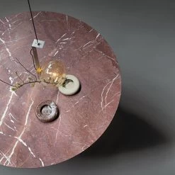 Mesa De Comedor De Mármol Con Tapa Redonda Made In Italy - Bonaldo Circus -Tienda De Decoración tavolo da pranzo con piano rotondo in marmo made in italy bonaldo circus 5