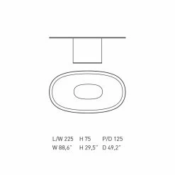 Mesa De Comedor Ovalada De Diseño Moderno En MDF Azul Y Cobre Made In Italy - Oku -Tienda De Decoración tavolo da pranzo design moderno ovale in mdf blu e rame made in italy oku 4