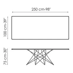 Mesa De Comedor De Cerámica Y Metal Made In Italy - Bonaldo Octa -Tienda De Decoración tavolo da pranzo in ceramica e metallo realizzato in italia bonaldo octa 15