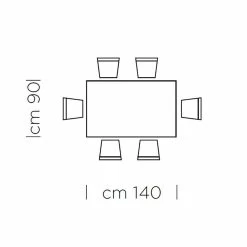 Mesa De Comedor En Laminado HPL Y Acero Precioso Made In Italy - Settimmio -Tienda De Decoración tavolo da pranzo in laminato hpl e acciaio made in italy pregiato settimmio 4