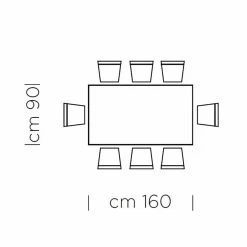 Mesa De Comedor En Laminado HPL Y Acero Precioso Made In Italy - Settimmio -Tienda De Decoración tavolo da pranzo in laminato hpl e acciaio made in italy pregiato settimmio 5
