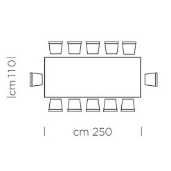 Mesa De Comedor En Laminado HPL Y Acero Precioso Made In Italy - Settimmio -Tienda De Decoración tavolo da pranzo in laminato hpl e acciaio made in italy pregiato settimmio 7