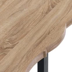Mesa De Comedor En MDF Con Patas En Acero Pintado De Negro - Cheetah -Tienda De Decoración tavolo da pranzo in mdf con gambe in acciaio verniciato nero ghepardo 2