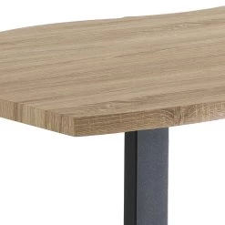 Mesa De Comedor En MDF Con Patas En Acero Pintado De Negro - Cheetah -Tienda De Decoración tavolo da pranzo in mdf con gambe in acciaio verniciato nero ghepardo 4