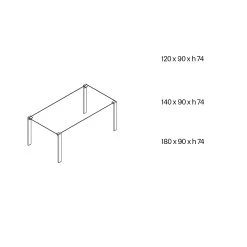Mesa De Comedor En Vidrio Y Patas En Roble O Nogal Canaletto - Aschio 12 Mesa De Comedor En Vidrio Y Patas En Roble O Nogal Canaletto - Aschio -Tienda De Decoración tavolo da pranzo in vetro e gambe in legno rovere o noce canaletto aschio 5