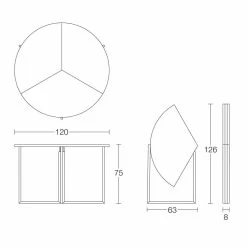 Mesa De Comedor Plegable Moderna En Madera Y Metal Made In Italy - Menelao -Tienda De Decoración tavolo da pranzo pieghevole moderno in legno e metallo made in italy menelao 19