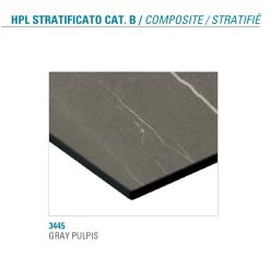 Mesa De Comedor Redonda De Metal Y Hpl Laminado Made In Italy - Bastiano -Tienda De Decoración tavolo da pranzo rotondo metallo e hpl stratificato made in italy bastiano 5