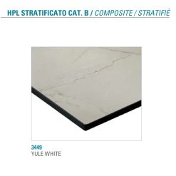 Mesa De Comedor Redonda De Metal Y Hpl Laminado Made In Italy - Bastiano -Tienda De Decoración tavolo da pranzo rotondo metallo e hpl stratificato made in italy bastiano 7