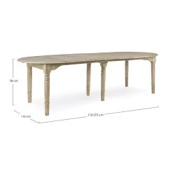 Mesa De Comedor Redonda Extensible A 272 Cm En Madera Homemotion - Guglio -Tienda De Decoración tavolo da pranzo tondo allungabile a 272 cm in legno homemotion guglio 3
