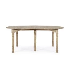 Mesa De Comedor Redonda Extensible A 272 Cm En Madera Homemotion - Guglio -Tienda De Decoración tavolo da pranzo tondo allungabile a 272 cm in legno homemotion guglio 6
