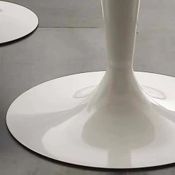 Mesa De Comedor Redonda Extensible Hasta 170 Cm Topeka, Diseño Moderno -Tienda De Decoración tavolo da pranzo tondo allungabile fino 170 cm topeka design moderno 3