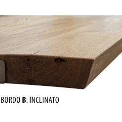 Mesa De Salón Con Estructura En Roble Anudado Made In Italy - Giusy -Tienda De Decoración tavolo da soggiorno con struttura in legno di rovere nodato made in italy giusy 4
