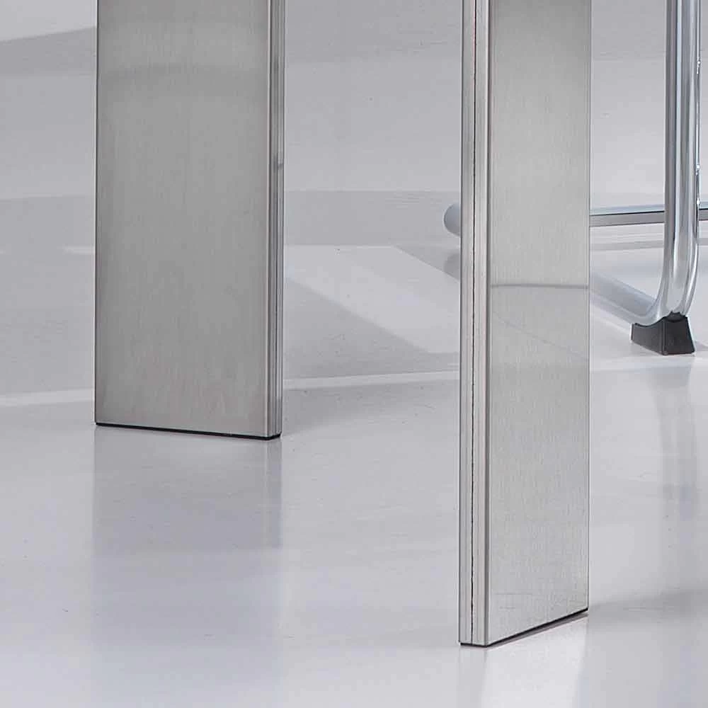 Mesa De Comedor De Diseño Moderno 190x100cm De Piedra Travertina Pompilio 5 Mesa De Comedor De Diseño Moderno 190x100cm De Piedra Travertina Pompilio - Imagen 3