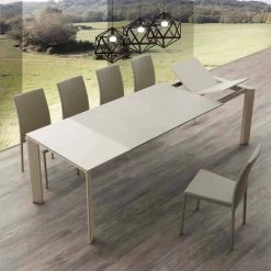 Mesa Extensible De Vitrocerámica Hasta 240 Cm Terni -Tienda De Decoración tavolo in vetroceramica allungabile a libro fino a 240 cm terni 15