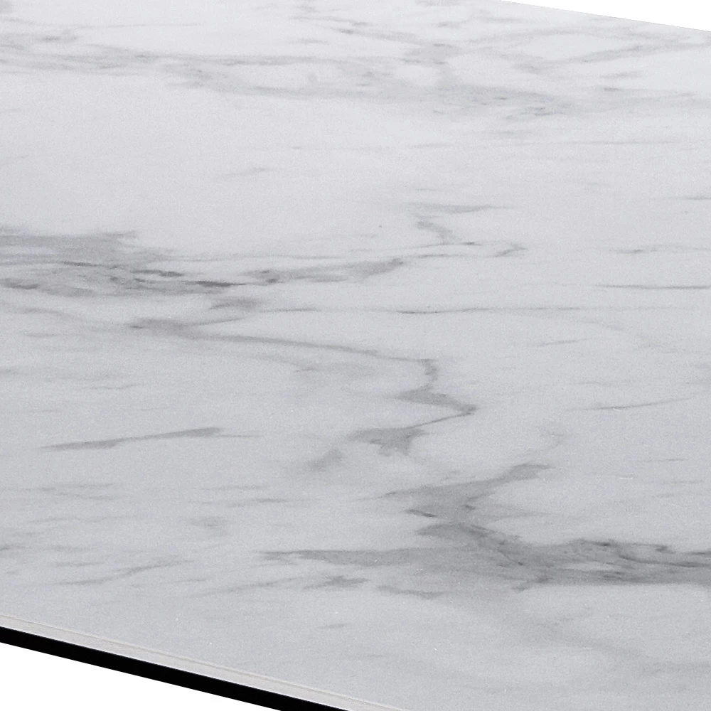 Mesa Extensible Para Interiores En Vidrio Cerámico Y Metal Made In Italy - Khal 8 Mesa Extensible Para Interiores En Vidrio Cerámico Y Metal Made In Italy - Khal - Imagen 6