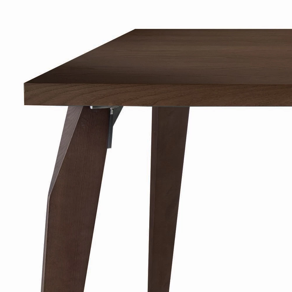 Mesa De Comedor Estructura Y Tapa En Madera Maciza Made In Italy - Giustino 4 Mesa De Comedor Estructura Y Tapa En Madera Maciza Made In Italy - Giustino - Imagen 2