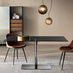 Mesa Rectangular Moderna En Vidrio Ahumado O Extraligero Made In Italy - Dolce -Tienda De Decoración tavolo rettangolare moderno in vetro fume o extrachiaro made in italy dolce 2