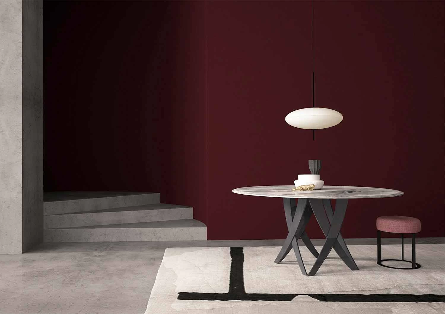 Mesa Redonda En Mármol Imperial Gray Diámetro 140 Cm, Made In Italy - Montereale 4 Mesa Redonda En Mármol Imperial Gray Diámetro 140 Cm, Made In Italy - Montereale - Imagen 2