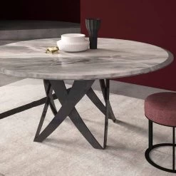 Mesa Redonda En Mármol Imperial Gray Diámetro 140 Cm, Made In Italy - Montereale 9 Mesa Redonda En Mármol Imperial Gray Diámetro 140 Cm, Made In Italy - Montereale -Tienda De Decoración tavolo rotondo diametro 140 cm in marmo imperial grey made in italy montereale 2