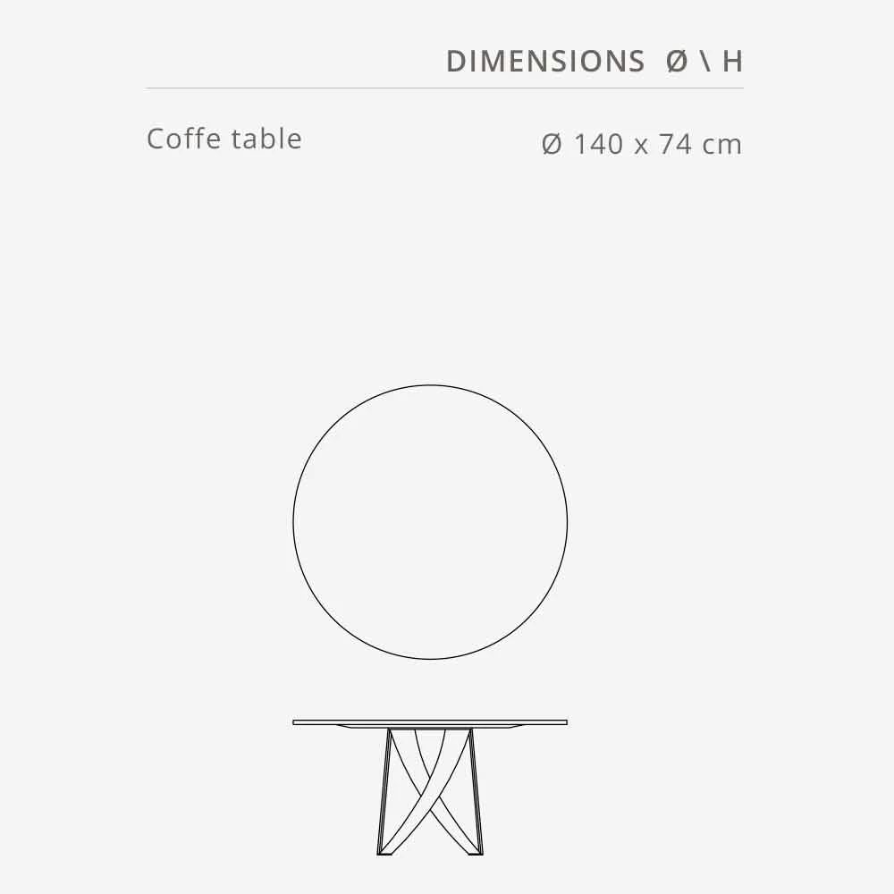 Mesa Redonda En Mármol Imperial Gray Diámetro 140 Cm, Made In Italy - Montereale 7 Mesa Redonda En Mármol Imperial Gray Diámetro 140 Cm, Made In Italy - Montereale - Imagen 5