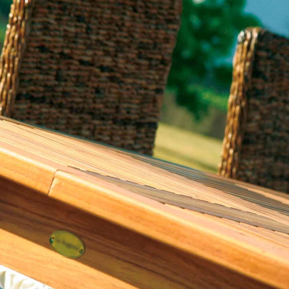 Mesa De Comedor Redonda De Teca Para Interior / Exterior Real Table, Diseño Moderno 9 Mesa De Comedor Redonda De Teca Para Interior / Exterior Real Table, Diseño Moderno - Imagen 7